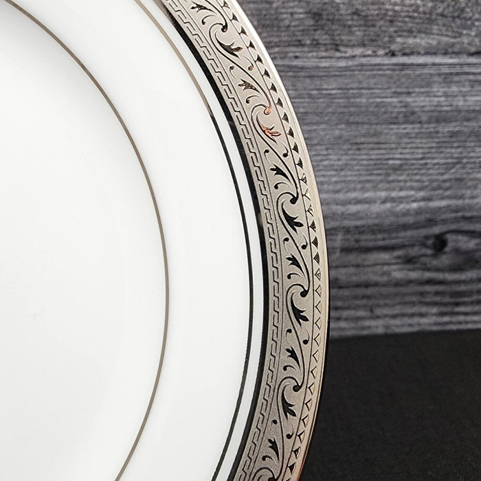 Noritake Legendary Crestwood Platinum Set of 2 Salad Plate 8.5" Plates 4166