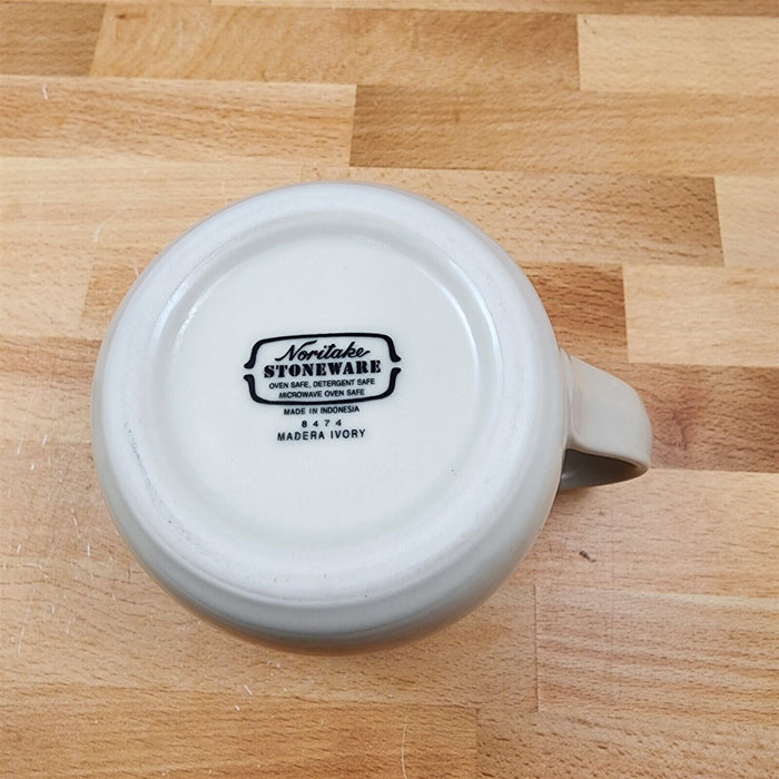 Noritake Madera Ivory Creamer Pitcher 8474 Stoneware Dinnerware Tableware