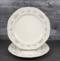 Noritake Southern Lace 2 Bread Butter Plate Set Ceramic China Vtg Ivory Ribbons