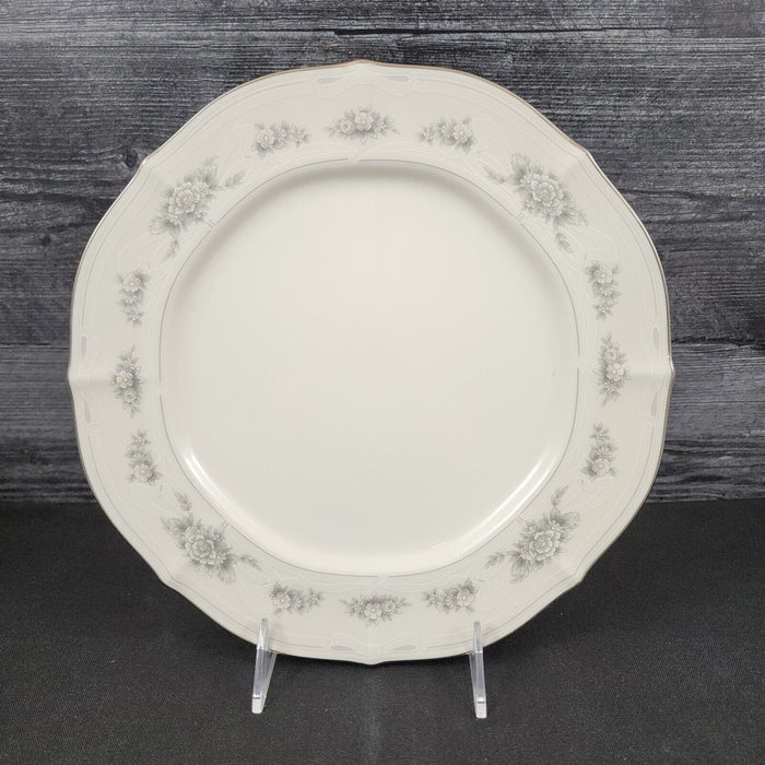 Noritake Southern Lace 4 Salad Plate Set Ceramic China Vtg Flower Ribbons Ivory