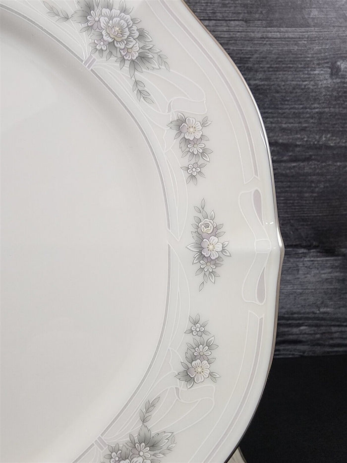 Noritake Southern Lace Bread Butter Plate Ceramic China Vtg Ivory Flower Ribbons