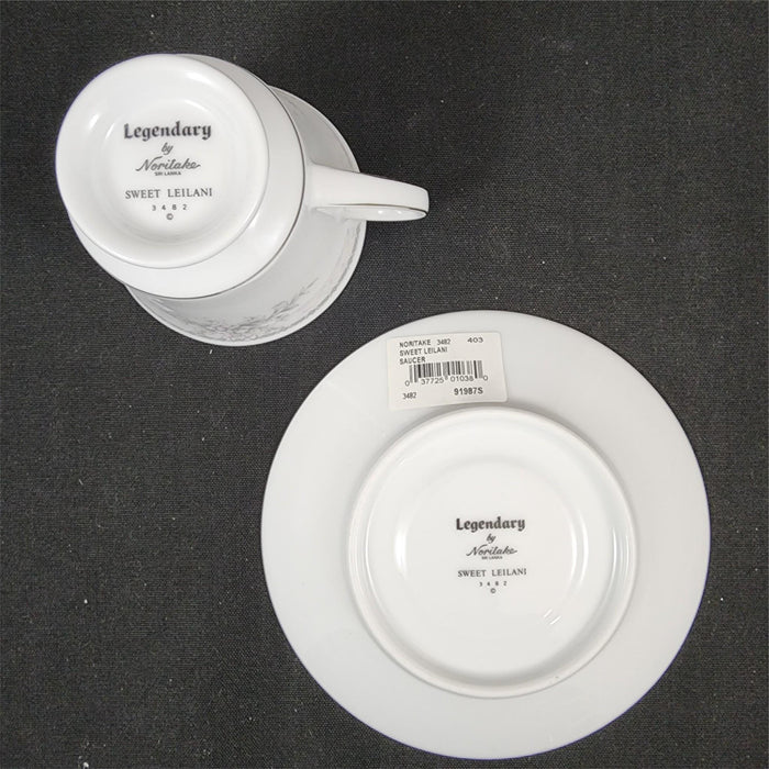 Noritake Sweet Leilani Set of 4 Tea Cup & Saucer Coffee Mug Legendary 3482