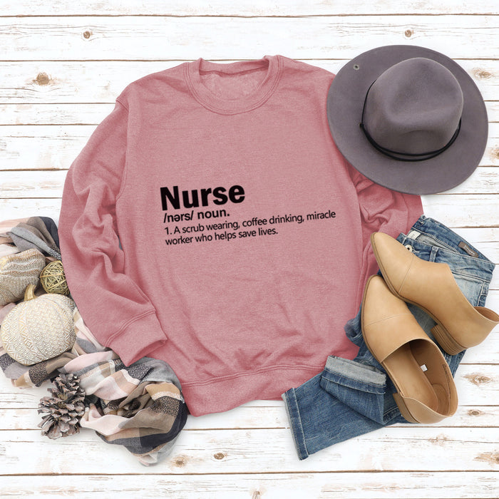 Rose gold sweater (black font) / S