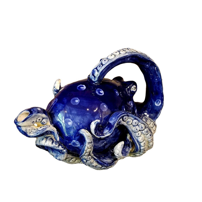 Octopus Teapot Ceramics Sea Life Tea Pot by Blue Sky and Heather Goldminc