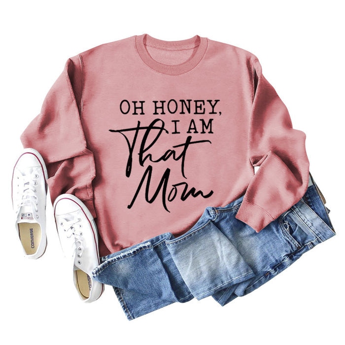 Rose gold sweater (black font) / S
