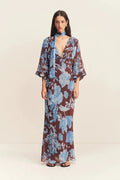 Olson plunge balloon sleeve maxi dress - SODA Fashion Haus