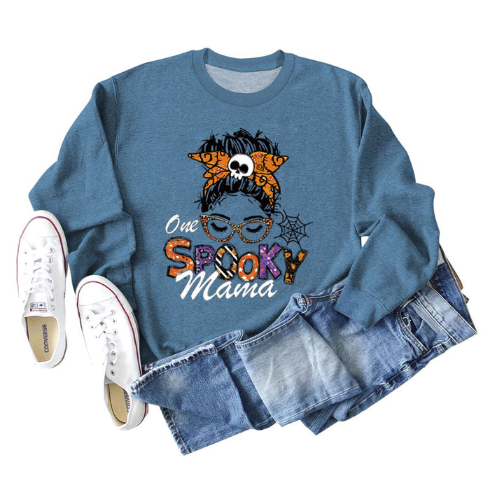 Blue sweater (white color picture) / S