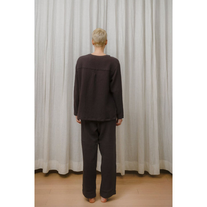 Sömn Premium Organic Cotton Gauze Sleepwear | Loungewear Pants Sömn Home #color_prune