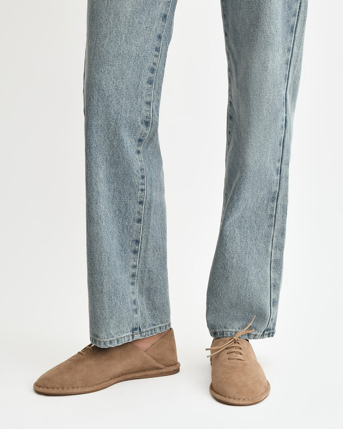 PAISLEY LACE UPS LATTE SUEDE
