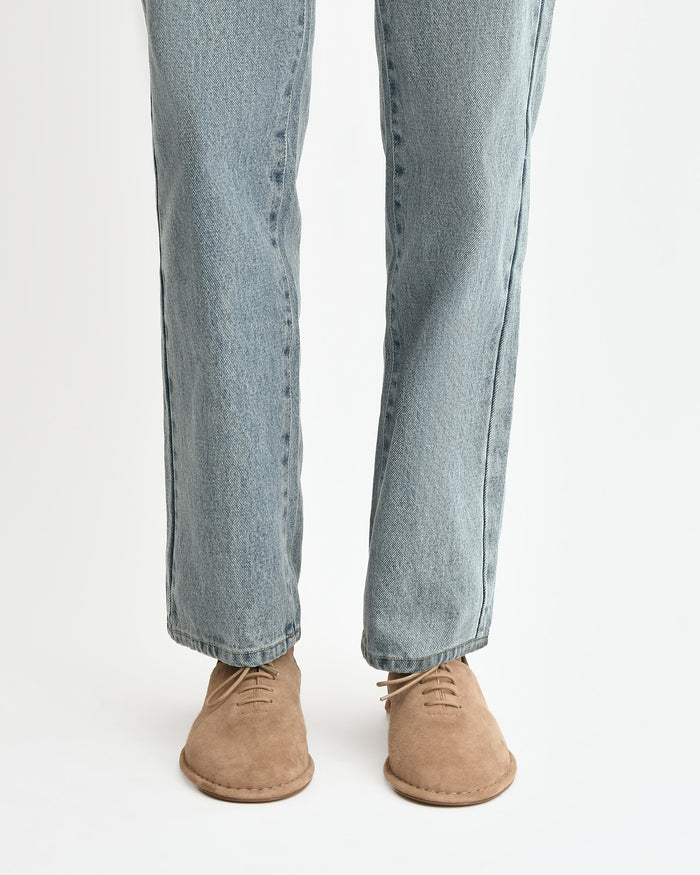 PAISLEY LACE UPS LATTE SUEDE