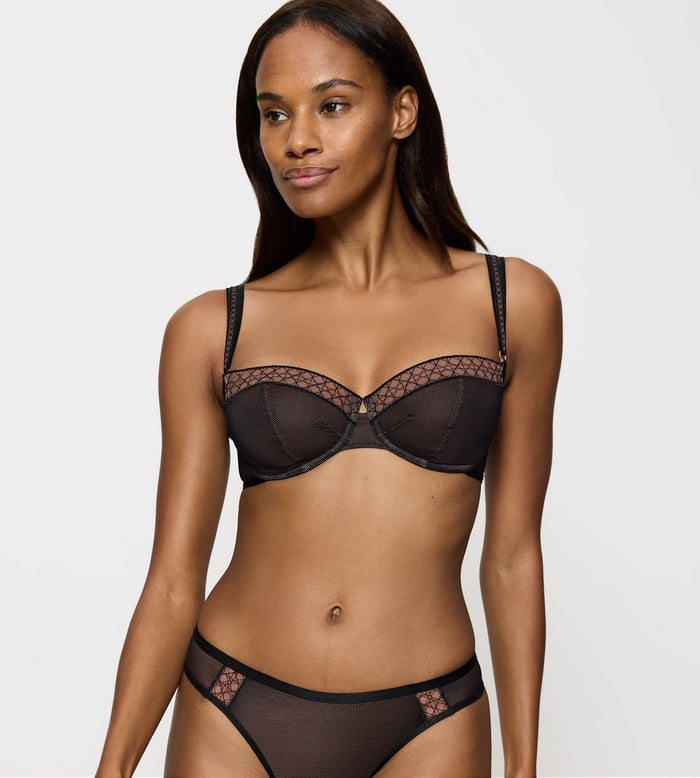 BLACK TRIUMPH PALINA COSMIC HEARTBEAT STYLE LAB WIRED BRA