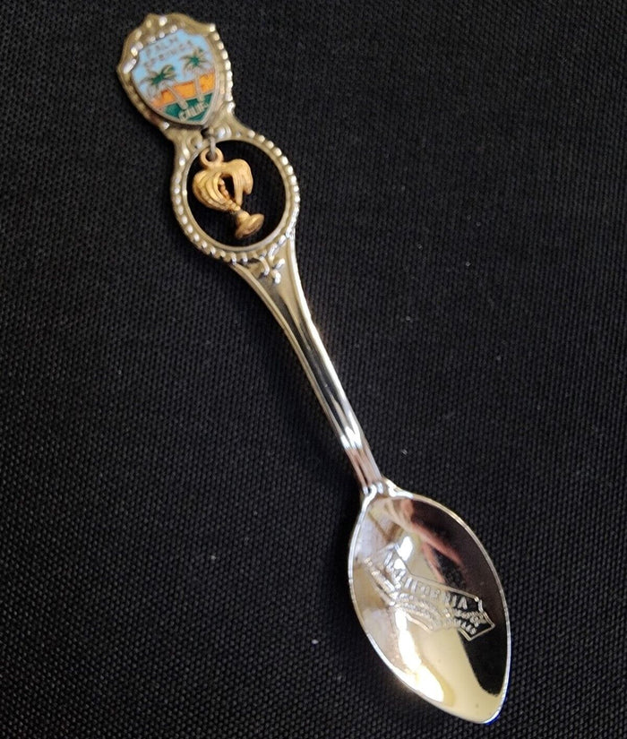 Palm Springs California Collectible Travel Souvenir Spoon 4.5" Palm Tree Dangler