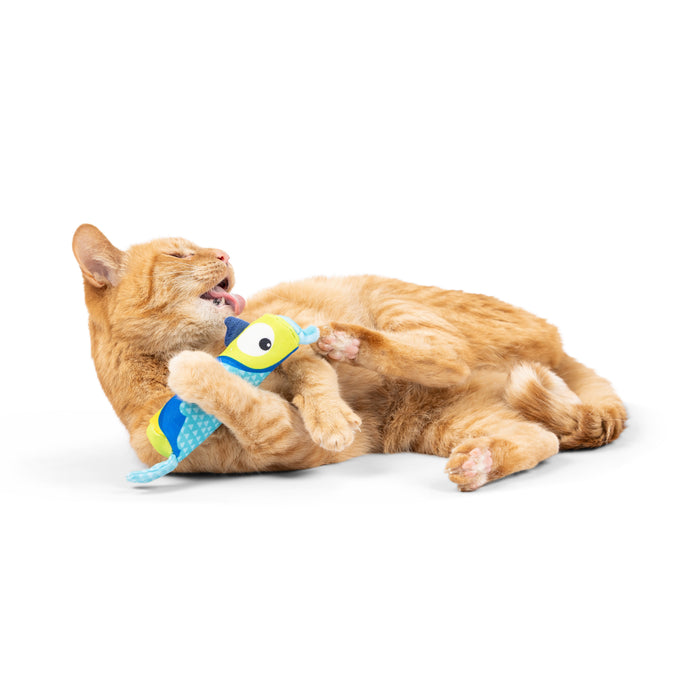 Cat with Parakeet Nipper Cat Toy.