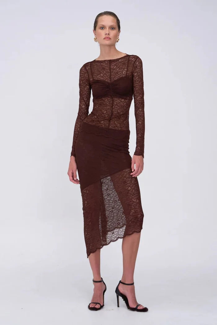 Paris Asymmetrical Midi Skirt - SODA Fashion Haus