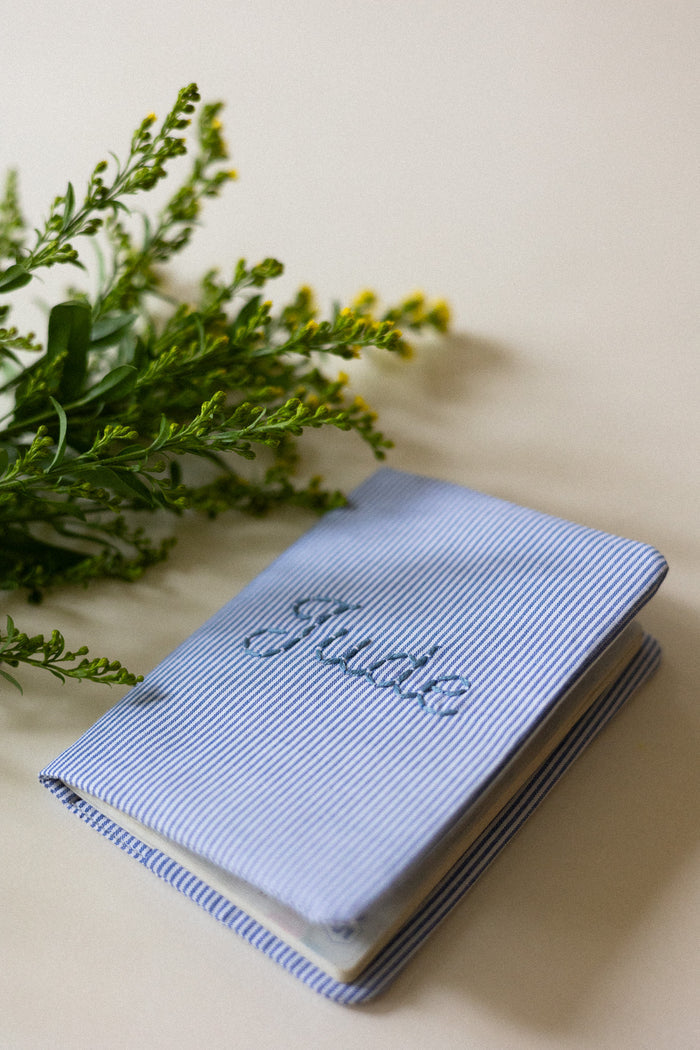 Passport holder - Blue Stripes