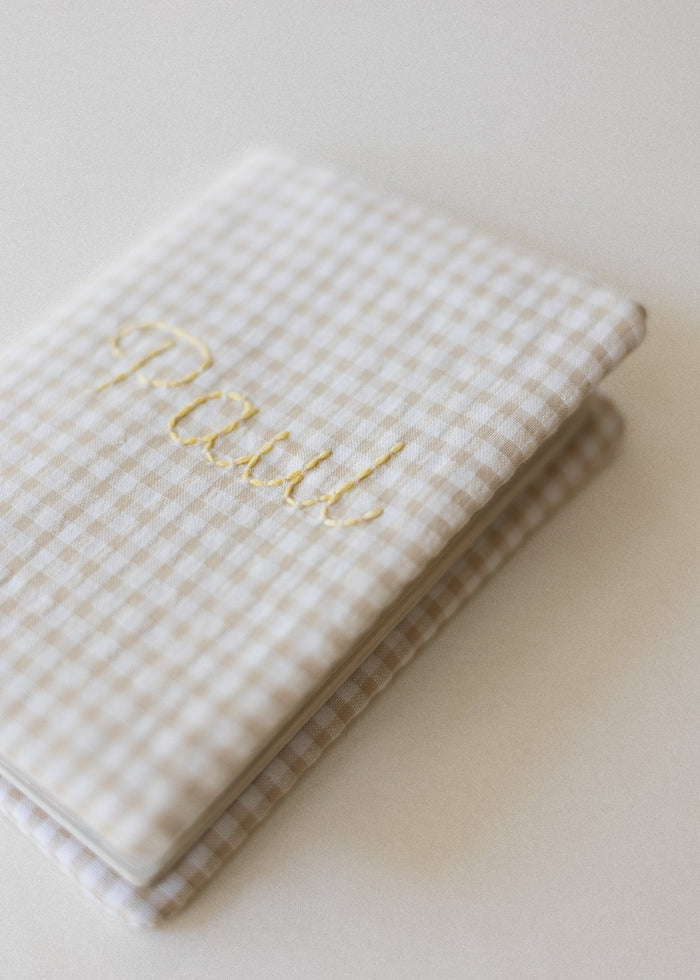 Passport holder - Vichy Beige