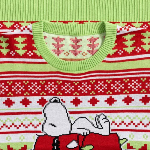 Peanuts Snoopy Dog House Adult Unisex Ugly Christmas Sweater - TVStoreOnline