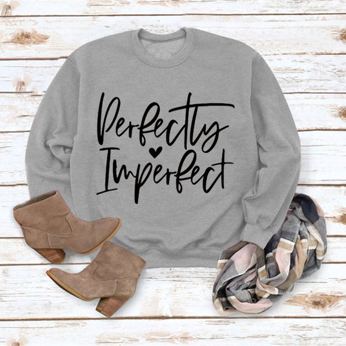 Gray sweater (black font) / S
