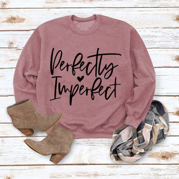 Rose gold sweater (black font) / S