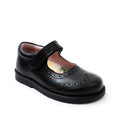 Petasil School Shoes | Caitlin | Black Leather