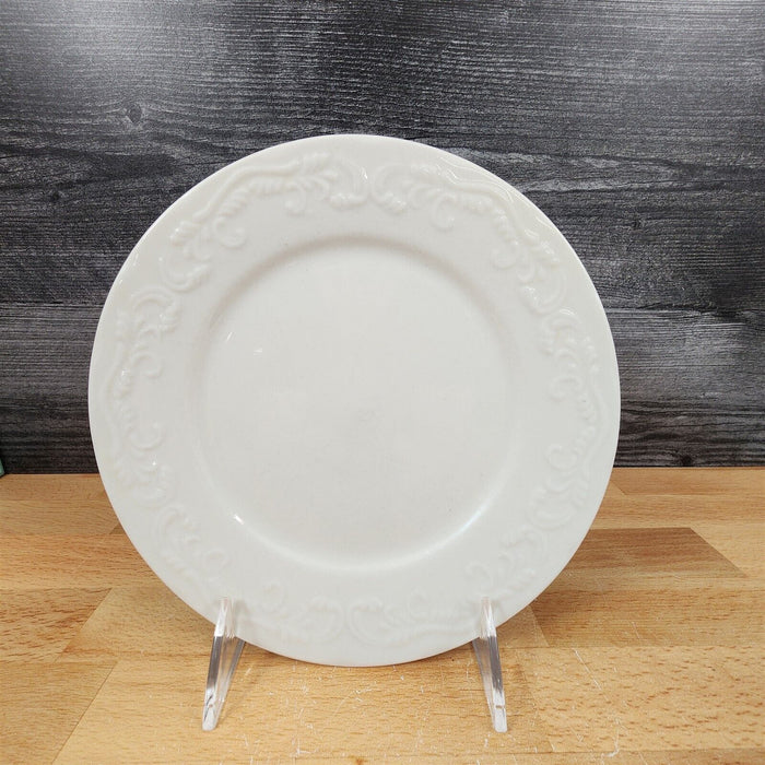 Pfaltzgraff Charlotte Salad Plate 7â€ 19 cm White Embossed Dinnerware