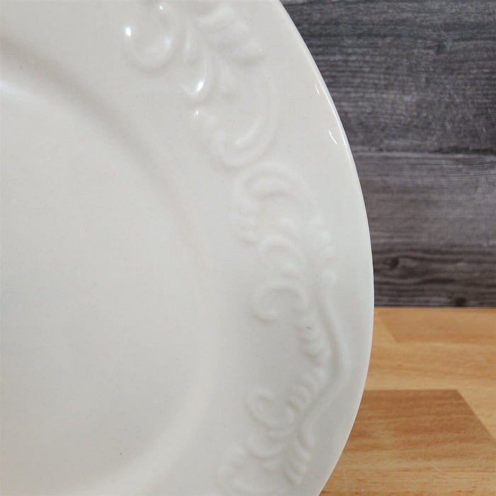 Pfaltzgraff Charlotte Salad Plate 7â€ 19 cm White Embossed Dinnerware