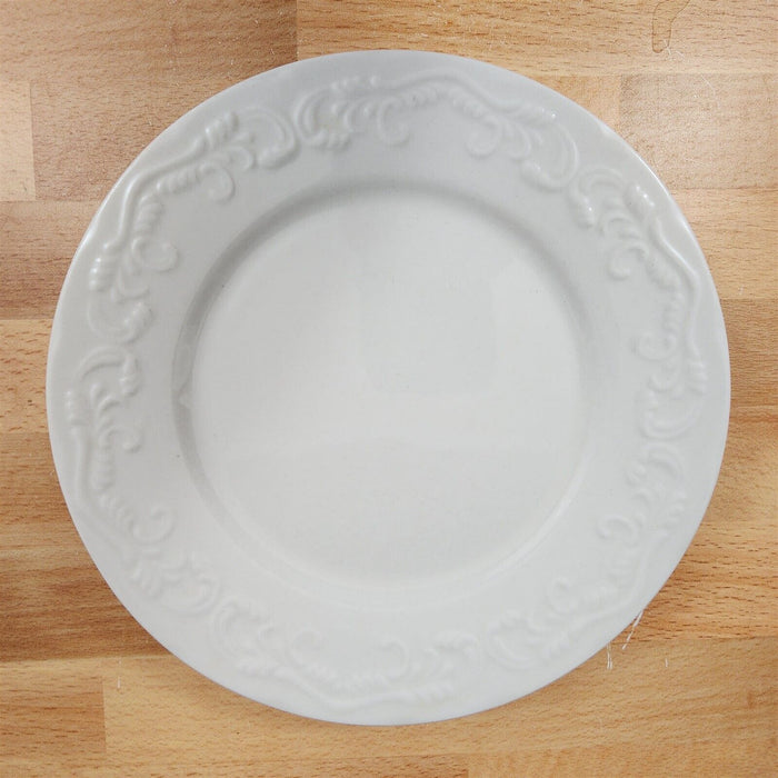 Pfaltzgraff Charlotte Salad Plate 7â€ 19 cm White Embossed Dinnerware