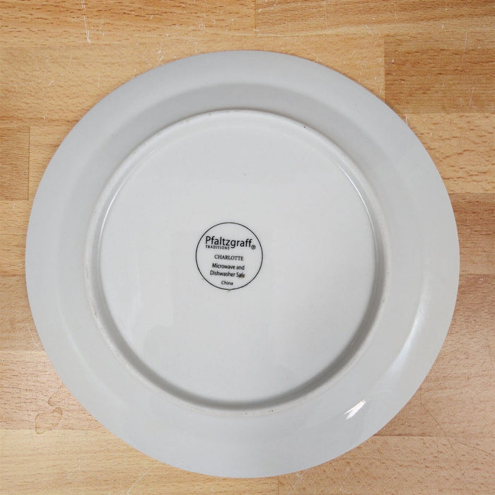 Pfaltzgraff Charlotte Salad Plate 7â€ 19 cm White Embossed Dinnerware