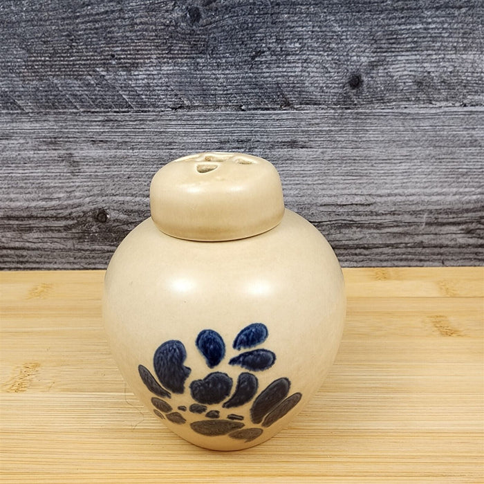 Pfaltzgraff Folk Art Potpourri Jar & Lid Brown Floral Design