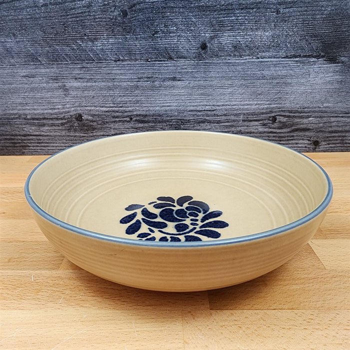 Pfaltzgraff Folk Art Vegetable Bowl 8.5 inch Round Brown Floral Design