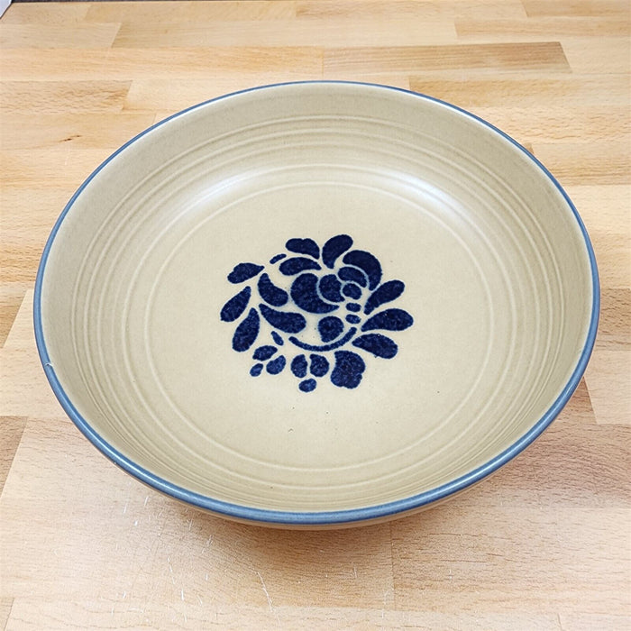 Pfaltzgraff Folk Art Vegetable Bowl 8.5 inch Round Brown Floral Design