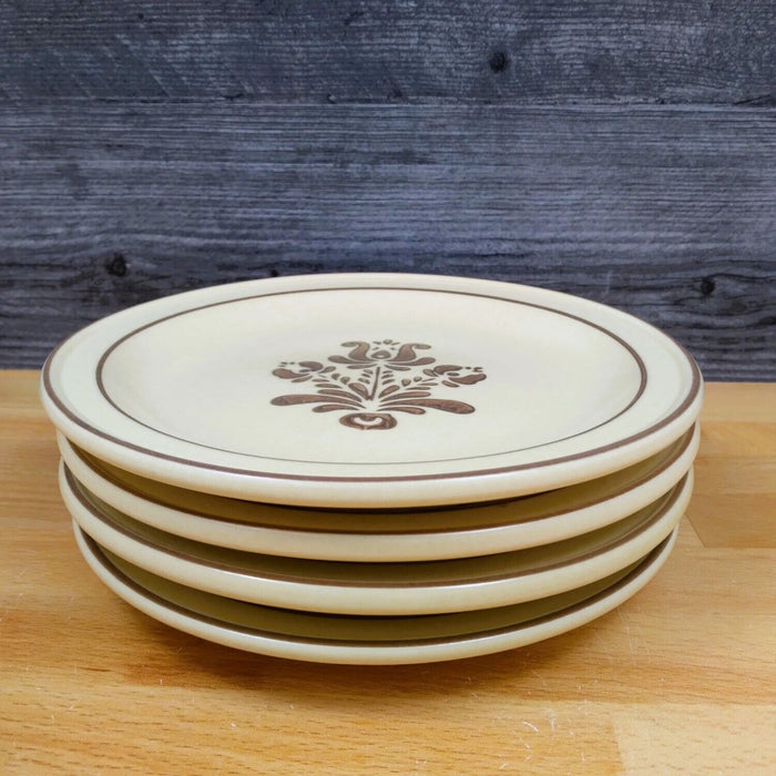 Pfaltzgraff Village Dinner Plate 10â€ Set of 4 Tan Brown Without Castle Mark