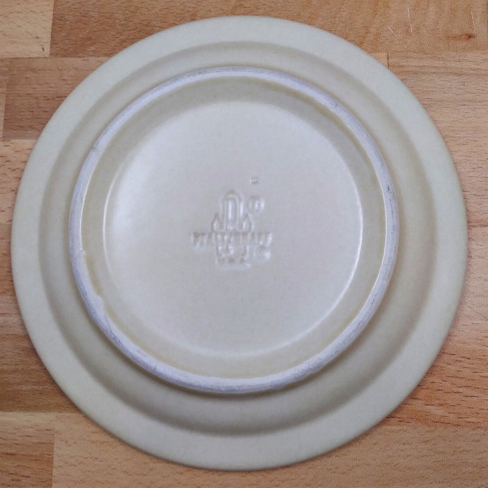 Pfaltzgraff Village Salad plate Small 6 3/4â€ Set of 2 Tan Brown Castle Mark