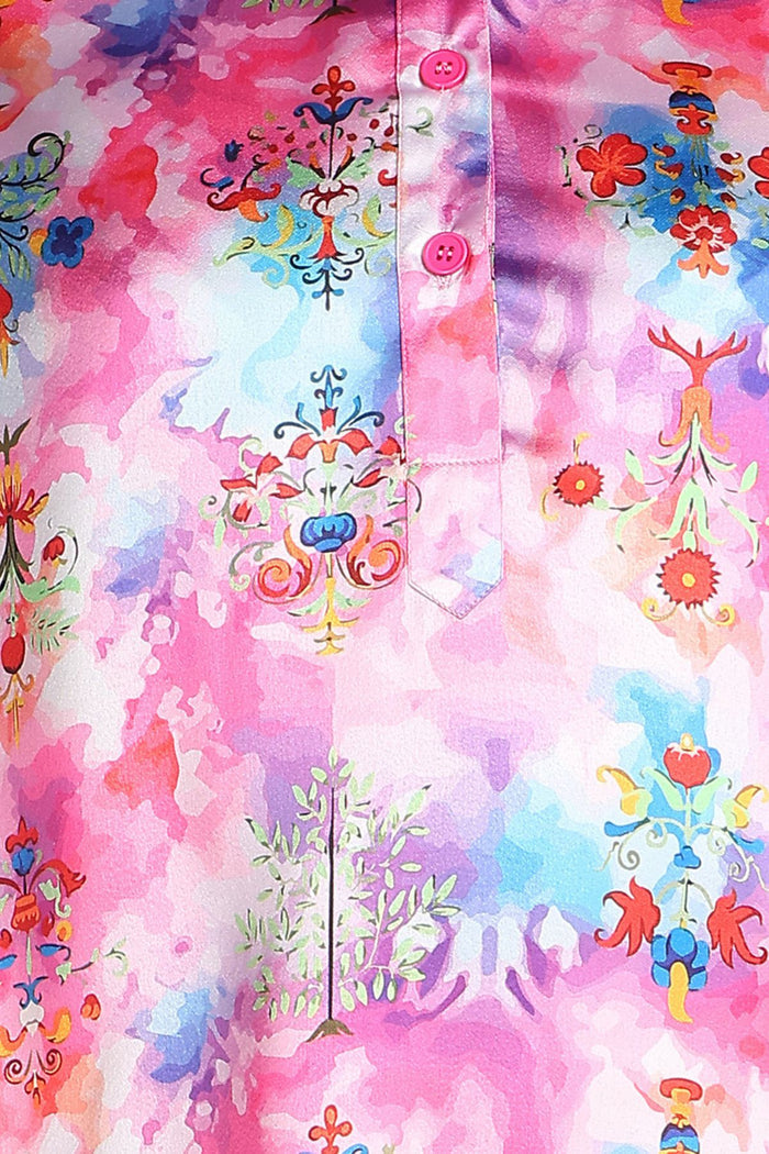 Maternity Pregnancy Pink Maternity Co-Ord Set With Zipless Feeding