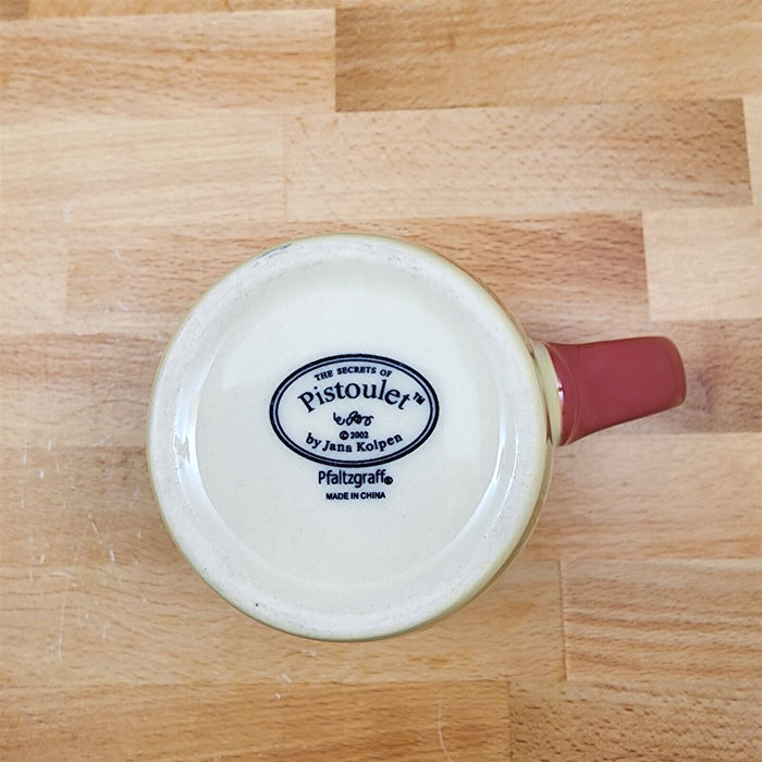 Pistoulet Pfaltzgraff Set of 4 Coffee Mugs Kitchen Stoneware Tea Cups
