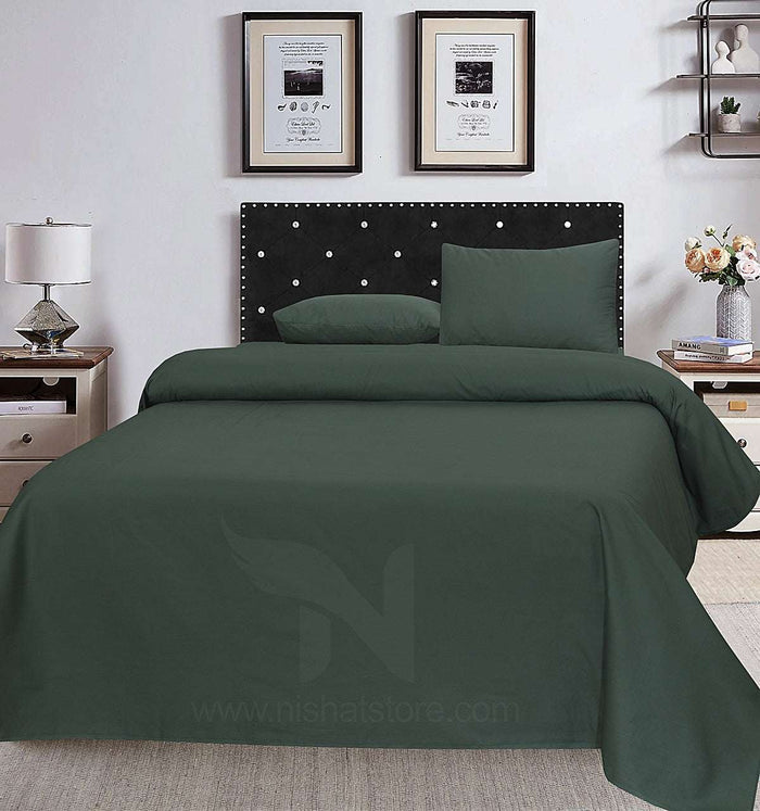 Plain Double Bed Sheet Design NC-S 139 - Nishat Creative Store