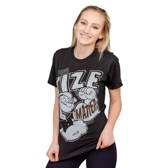 Popeye Size Matters Big Arms T-shirt-tvso