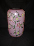Porcelain - Pink Floral Painted Porcelain Vase / Urn-Jantiques LLC.