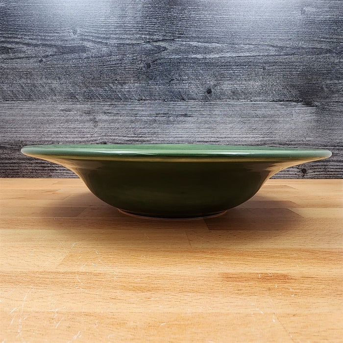 Pottery Barn Sausalito Moss Green Set of 3 Soup Bowl 10" 25cm Coupe Large Rim
