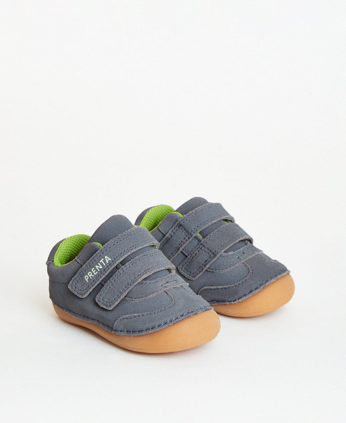 Prenta First Walker Shoes | Rocket | Charcoal Suede