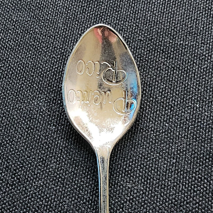 Puerto Rico Collectible Travel Souvenir Spoon 4.5" 11cm El Morro Castle Dangler