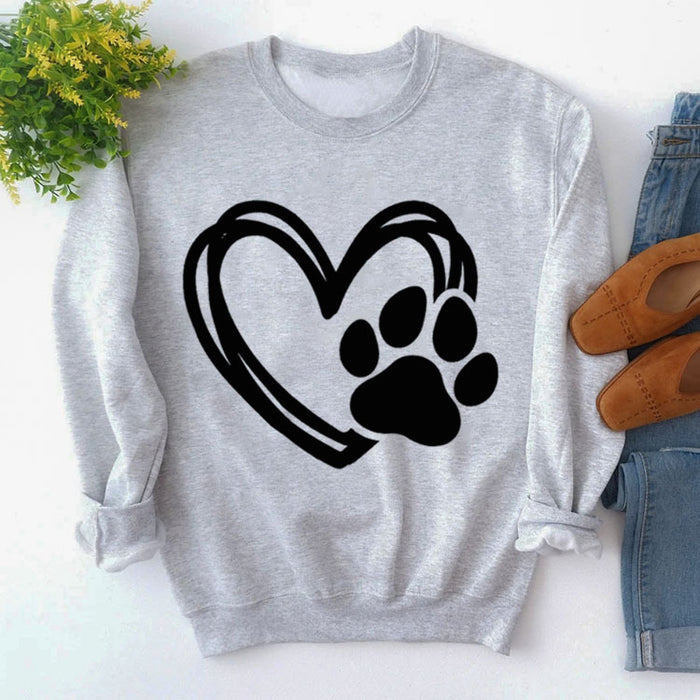 Gray sweater (black font) / S