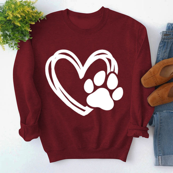 Wine red sweater (white font) / S