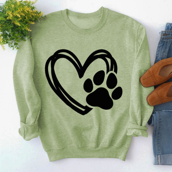 Olive sweater (black font) / S