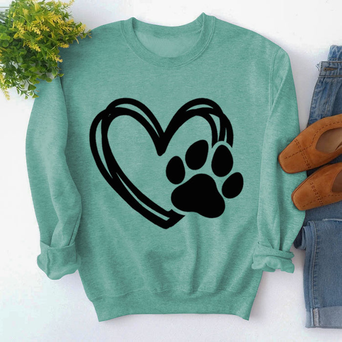 Light green sweater (black font) / S