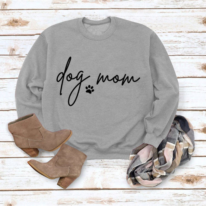 Grey sweater (black font) / S