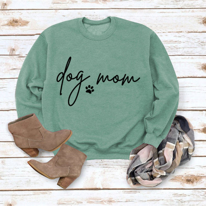 Light green sweater (black font) / S