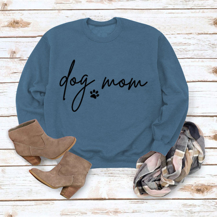 Blue sweater (black font) / S