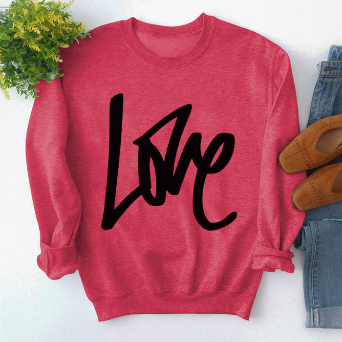Red sweater (black font) / S