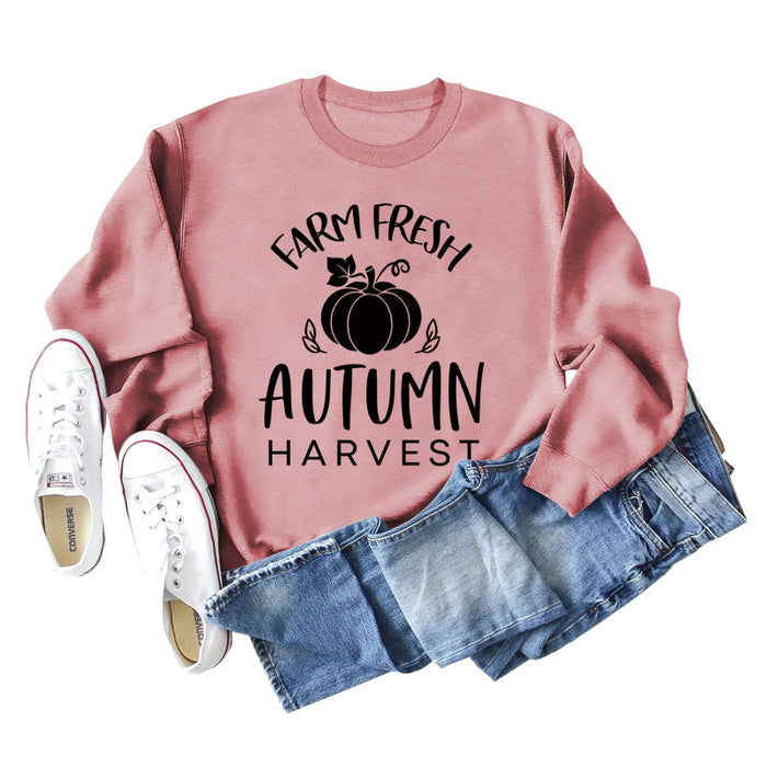 Rose gold sweater (black font) / S